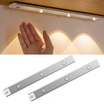 Motion Sensor Under Cabinet Lights, Under Counter Light for Kitchen, LED Under Cabinet Lighting, Closet Light Motion Sensored, Motion Sensor Light Indoor（2 Pack）