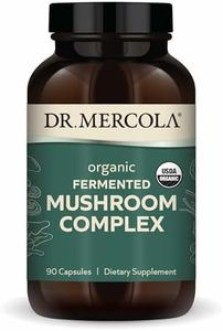 Dr. Mercola, Fermented Mushroom Complex Dietary Supplement, 30 Servings (90 Capsules), Supports Immune Health and Digestive Health Non GMO, Soy Free, Gluten Free