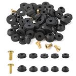 58pcs Faucet Washers and Brass Bibb Screws Assortment, Rubber Flat and Beveled Faucet Washers Bathroom Kitchen Faucet Washer Replacement, Emergency Plumbing Repair Kit