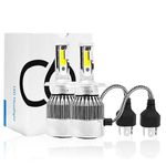 CARIZO C6 LED Car H4 All in One Light Bulb 36W LED Car Headlight Conversion Kit for Cars 3800LM (White) (Set of 2) for Maruti Ritz