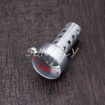 SUNDELY® Universal Motorcycle Exhaust Can Muffler Baffle DB Killer Silencer 42/45/48/60mm (Silver 42mm Short)