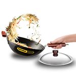 Hawkins Futura Stir-Fry Wok 3 Litre with SS Lid and Induction Compatible Base