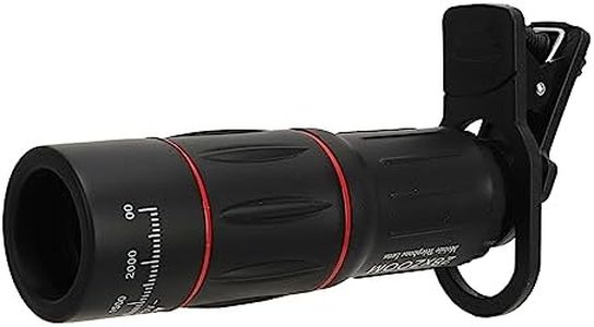 TéléObjectif HD 28X avec Trépied, Objectif de Téléphone Portable, Télescope avec Objectif Grand Angle, Objectif Macro Fisheye pour Smartphones et Tablettes PC