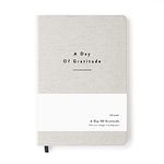 Mål Paper Daily Gratitude Journal - Cotton Hardback Diary | 6 Months Undated Daily Notebook with Affirmations, Quotes, Manifestation, Intentions & Day & Night Reflection | Mindfulness Gifts for Women