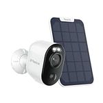 Reolink 4MP Security Camera Outdoor Wireless, Argus 3 Pro+Solar Panel, 2.4/5GHz WiFi Camera, Battery Operated Security Camera with Person/Vehicle Detection, 2K Color Night Vision, Two-Way Audio, IP65