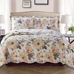 Royal Hotel Bedding Deema Oversized Coverlet Set, Luxury Printed Design Quilt, Bedspread Set - Filled Quilts - Fits Pillow top Mattresses - 2PC Set - Twin/Twin-Extra-Long Size