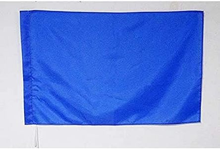 Racing Blue Flag 2' x 3' for a pole - Faster car approaching flags 60 x 90 cm - Banner 2x3 ft with hole - AZ FLAG