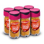 Schwartz Lemon and Thyme Chicken Seasoning 43 G | Jar | Pack of 6 | Full of Flavour | Expertly Blended with Lemon Peel, Thyme & Garlic