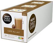 Nescafé Dolce Gusto Café au lait, Pack of 3, 3 x 16 Capsules