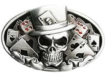 Dice Skull Tattoo Casino Oval Vintage Belt Buckle also Stock in US