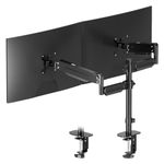 Dual Monitor Mount, Monitor Mounts for 2 Monitors, Monitor Arm, Dual Monitor Stand, Dual Monitor Stand, Monitor Stands for 2 Monitors, Double Monitor Stand for Desk, Gas Spring Monitor Arm