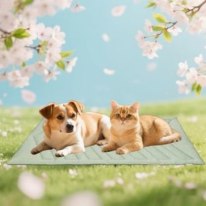 UIQELYS Cooling Mat for Dogs Icegreen Size A-91 * 58 cm