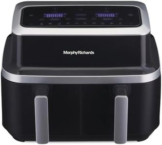 Morphy Richards DuoCrisp Air fryer for home | Two independent basket air fryer oven to healthy fry 2 dishes at once | 9L healthy air-fryer - stay guilt-free