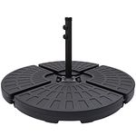 Vivo Technologies 4 Pieces Parasol Base, Cantilever Parasol Base Weights，Water or Sand Fill Umbrella Base for Banana Cantilever Umbrella Parasols