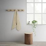 Spaces 100% Cotton Bath Towel Special Texture Ultra Soft Quick Dry 450 GSM Light Brown Cotton Towels for Bath