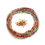 Waist Beads for Weight Loss Stretchy African Waist Beads for Women Plus Size with String and Charms (Set 1)