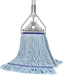 String Mop Heavy Duty for Floor Cleaning- Industrial Commercial Mop with 59inch Mop Handle, Wet Mop for Home,Garage,Office, Workshop, Warehouse Floor Cleaning