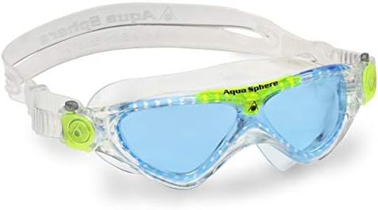 Aqua Sphere Vista Junior Swimming Mask Blue Lens, Clear/Lime