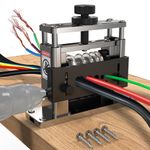 Tanfix Drill Powered Scrap Wire Stripper Machine, Cable Stripping Machine 6 Channels & 5 Carbide Blade, Stripping Wire from 300MCM to 15 AWG, Efficient Recycling of Copper Wire (Bright Silver)