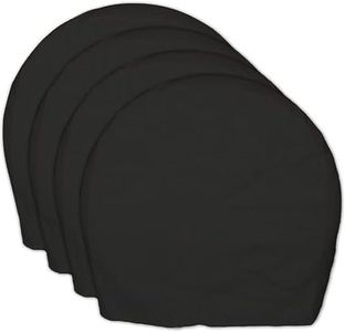 Rv Trailer Wheel Tire Covers Set of 4 Truck,SUV,Motorhome,Car,Camper Fits 40-42 in Diameter Water Resistant Dustproof Sun Snow Spare Tire Covers Wheel for Painting (Diameter 40-42in)