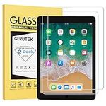 Gerutek [2 Pack Screen Protector for iPad 9.7 inch, iPad Air1,iPad Air 2,iPad Pro 9.7 Tempered Glass Film [Ultra Clear] [Anti Scratch] screen protector glass for iPad 6th/ iPad 5th Generation