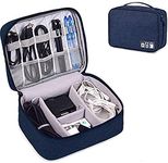 AREO (Blue) Travel Electronic Accessories Organizer Bag Case for Cable Charger