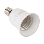 E14 to E27 Lamp Socket Converter Adapter (Converts E14 Small Cap Screw Socket to E27 Large Cap Socket), CE and RoHS Certified