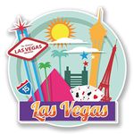 2 x 10cm/100mm Las Vegas Nevada USA Vinyl SELF Adhesive Sticker Decal Laptop Travel Luggage Car Bike Sign Fun #6728