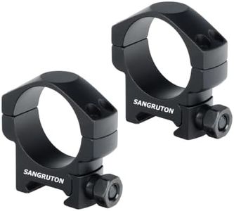 SANGRUTON 34mm Scope Rings Compatible with 34 mm Diameter Rifle Scope (0.98 inch Center Height)