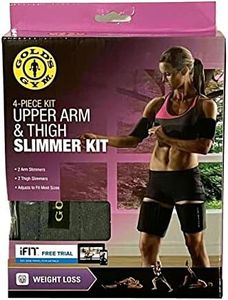 Gold's Gym Upper Arm & Thigh Slimmer Kit (4-piece Kit) Adjusts to Fit Most Sizes - Lose Excess Water Weight Fast & Easy