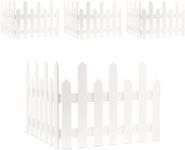 2-Piece Mini White Picket Fence for