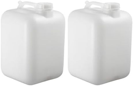 FastRack Hedpak with cap, 2-Pack, 5 Gallon Carboy, White Container, Food Grade – BPA Free, Leak-Proof for fermentation, storage and brewing