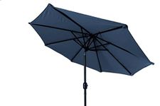 Trademark Innovations Tilt Crank Patio Umbrella - 10' (Blue), Blue, 10', Modern