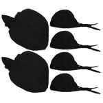 Chef Hat Adjustable Cooking Cap: 6Pcs Unisex Chef Hats Kitchen Cooking Hat Breathable Skull Caps Service Hat for Men Women Black