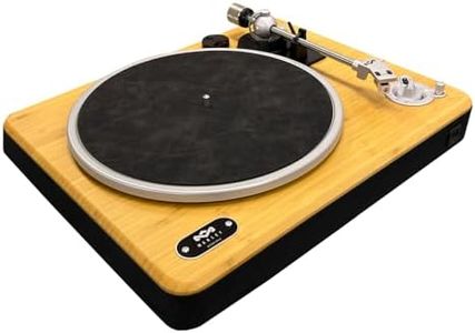 House of Marley Stir It Up Wireless 2 Turntable, Bluetooth 5.3, Audio-Technica AT3600L Stylus, Belt Drive, Black