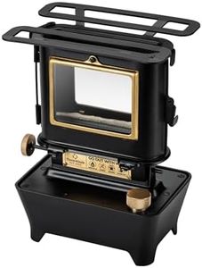Thous Winds Camping Oil Lantern, Fuel Lamp for Outdoor Lighting Portable Stove for Cooking Warming, Black
