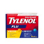TYLENOL Extra Strength Flu eZ Tabs, Relieves Flu symptoms, Daytime, 20ct