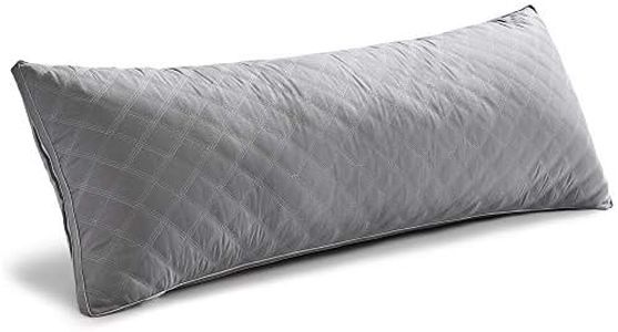 Oubonun Premium Adjustable Loft Quilted Body Pillows - Firm and Fluffy Pillow - Quality Plush Pillow - Down Alternative Pillow - Head Support Pillow - 21"x54"