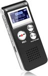 DISTANCEE 32GB Digital Voice Recorder 3072kbps HD Voice Activated Recorder with Playback, 7-Levels Intelligent Noise Reduction Dictaphone Voice Recorder 30H Battery Time Digital Audio Recorder