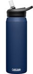 CamelBak Eddy+ Water Bottle with Straw 25oz - Insulated Stainless Steel, Navy