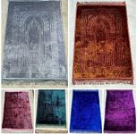 VapourOn Prayer Mat - Extra Thick Luxury Soft Padded Musallah NON-SLIP Muslim Islamic Prayer Mat Musalah Namaz Rug (120cm x 80cm) (Grey)