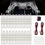 12V 120 LEDs Van Interior Light Kits, LED Module Lights White Car LED Ceiling Lights Kit Dome Lamp for Van RV Auto Vehicle Camper Cargo Trailers Lights, 40 Modules