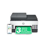 HP 28B75A Smart Tank 7305 Wireless All-in-One Printer, up to 3 years of ink included, mobile print, scan, copy & automatic document feeder, Grey