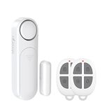 SECRUI Door Sensor Alarm for Home with Remote, Wireless Window Door Open Contact Burglar Chime Anti-Theft 2 Mode 120dB Loud Enough Sticky Pad Easy to Install for Front Door Safety Shop Security