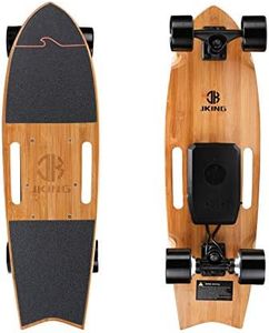 Jking Electric Skateboard Electric Longboard with Remote Control Electric Skateboard,700W Hub-Motor,16.7 MPH Top Speed,8.2 Miles Range,3 Speeds Adjustment