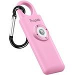 Thopeb–The Original Personal Alarm for Women by Women–LOUD Siren, Strobe Light and Key Chain in a Variety of Colors (Pink)