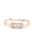 ZAVERI PEARLS Rose Gold Dazzling Cubic Zirconia Embellished Brass Kada Bracelet For Women-ZPFK16914