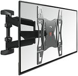 Vogel's Base 45 L Ultra Strong Full Motion TV Wall Mount Bracket for Very Large (102-165 cm, 40-65 Inch) or Heavy Duty (max. 45 kg) TVs, Swivel and tilt 180º, VESA max. 600x400 mm, Black