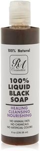 RA COSMETICS 100% African Liquid Natural Black Soap - 8 oz