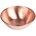 CigeZaus Pure Copper Bowl, 99.99% Copper Mixing Bowl for Salad, Egg Beating, Large